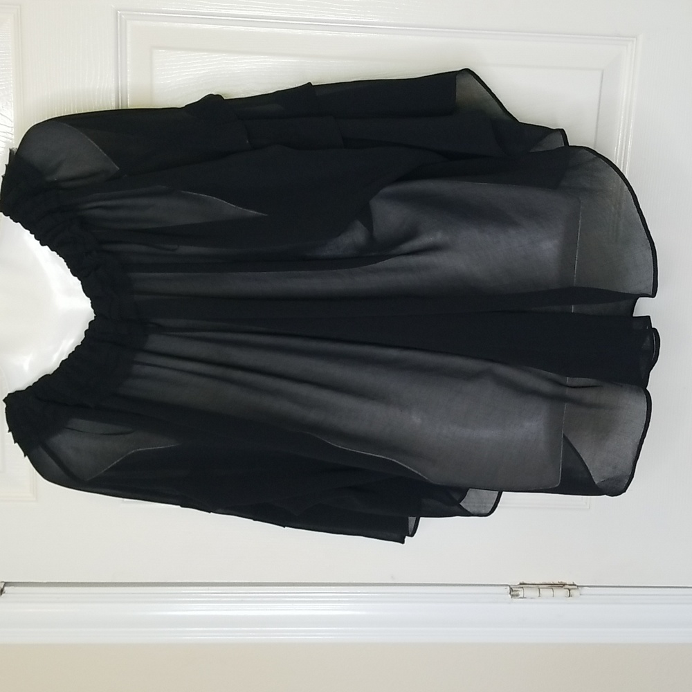 Mystree Sheer Black Blouse - Picture 4 of 8